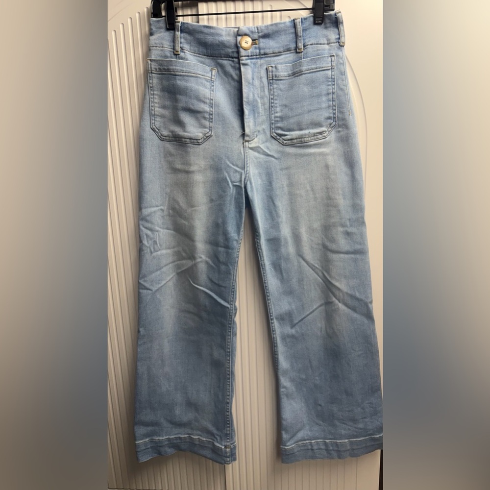 Maeve from Anthropologie. Wide leg jeans. Size 27